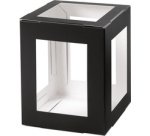 Pièces en carton pour lanterne, 135x135x180 mm, noir