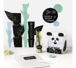 Film à tableau ardoise en PVC, 230 x 330 mm, noir