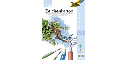 Papier à dessin, A4, 120 g/m2, blanc