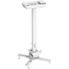 Support de plafond pour vidéoprojecteur, blanc