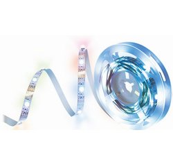 Ruban LED RVB avec télécommande, autocollant, 3 m