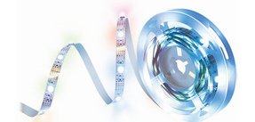 Ruban LED RVB avec télécommande, autocollant, 3 m