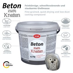 ViVA DECOR Béton créatif à modeler, seau de 1,5 kg