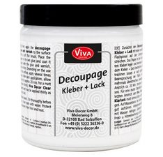 ViVA DECOR Découpage Colle + Vernis, transparent, 250 ml