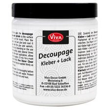 ViVA DECOR Découpage Colle  Vernis, transparent, 250 ml