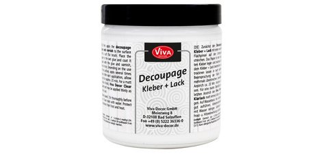 ViVA DECOR Découpage Colle + Vernis, transparent, 250 ml