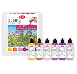 ViVA DECOR Set de peinture Blob Paint 'Prairie fleurie'