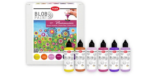 ViVA DECOR Set de peinture Blob Paint 'Prairie fleurie'