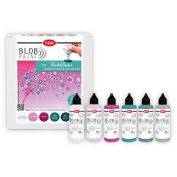 ViVA DECOR Set de peinture Blob Paint 'Pissenlit', 6 pièces