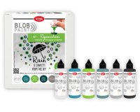 ViVA DECOR Set de peinture Blob Paint 'Parapluie', 6 pièces