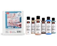ViVA DECOR Set de peinture acrylique 'Nature Art', 6 pièces