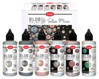 ViVA DECOR Set de peinture Blob Paint Silver Moon, 6 pièces