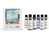 ViVA DECOR Set de peinture acrylique 'Ocean Dreams' 6 pièces