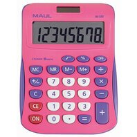 Calculatrice de bureau MJ 550, 8 chiffres, rose