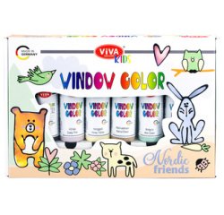 ViVA DECOR Kit Window Color Viva KIDS 'Nordic Friends'