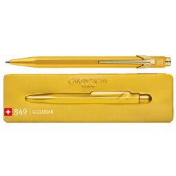 DE_Boligrafo caran d'ache 849 goldbar 2012 collection con estuche punta media