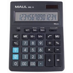 Calculatrice de bureau MXL 14, 14 chiffres, noir