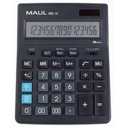 Calculatrice de bureau MXL 16, 16 chiffres, noir