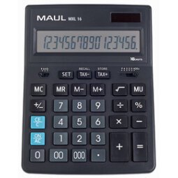 Calculatrice de bureau MXL 16, 16 chiffres, noir