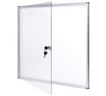 Vitrine d'affichage extraslim, 4 x A4, aluminium