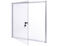 Vitrine d'affichage extraslim, 9 x A4, aluminium