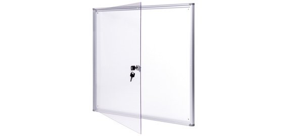 Vitrine d'affichage extraslim, 4 x A4, aluminium