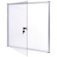 Vitrine d'affichage extraslim, 8 x A4, aluminium