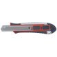 Cutter de sécurité tool, lame: 18 mm, argent/rouge
