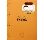 Bloc de cours, format A4, séyès, orange, 80 feuilles