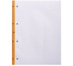 Lot de 3 blocs agrafés Rhodia Side 80 feuillets. - Orange