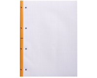 Lot de 3 blocs agrafés Rhodia Side 80 feuillets. - Orange