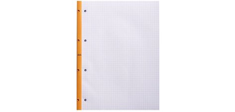Lot de 3 blocs agrafés Rhodia Side 80 feuillets. - Orange