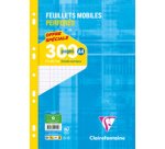 Feuillets mobiles sous film A4 300 pages perforées petits carreaux