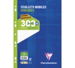 Feuillets mobiles sous film A4 300 pages perforées petits carreaux