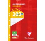 Copies doubles sous film A4 300 pages perforées petits carreaux