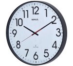 Horloge murale MAULclimb RC Ø47x5.5cm plastique argent/blanc avec pile