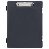 Porte-bloc avec compartiment de rangement, A4, noir