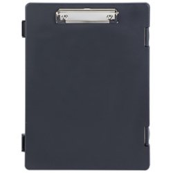 Porte-bloc avec compartiment de rangement, A4, noir