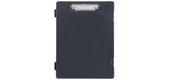 Porte-bloc avec compartiment de rangement, A4, noir