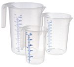 Pichet mesureur en polypropylène STACKABLE