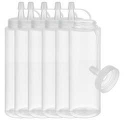 Bouteille verseuse souple, lot de 6