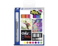 Staedtler Lumocolor marqueur à la craie, set de 8 pièces