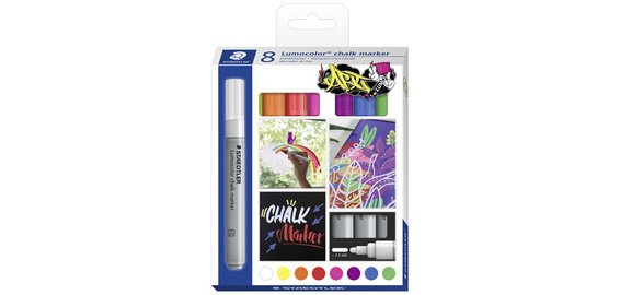 Lumocolor Marqueur à la craie chalk marker, étui