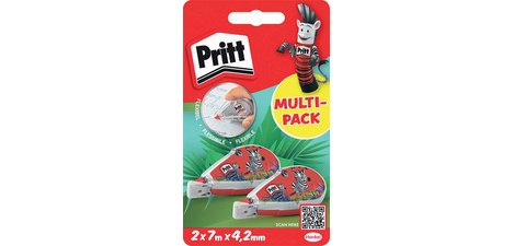 Mini Flex Correction Tape, 4.2mm x 7m, pack of 2