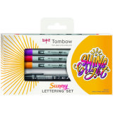 Tombow Set Lettering Sunny, 5 pièces