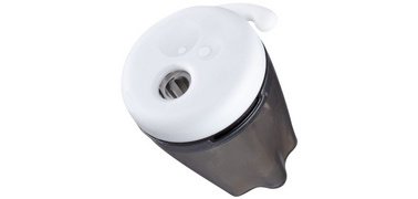 Taille-crayons double 'Spooky', noir/blanc