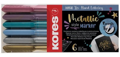 Feutre Brush Tip Marker Metallic Style