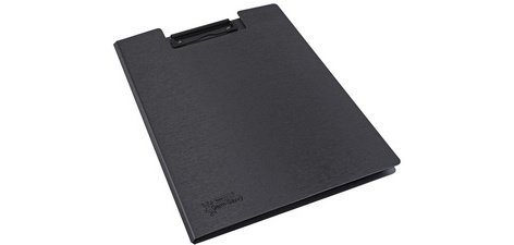 Porte-bloc à pince, A4, antibactérien, noir