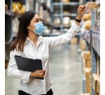 Porte-bloc à pince, A4, antibactérien, noir