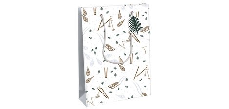 Christmas gift bag 'Winter', medium
